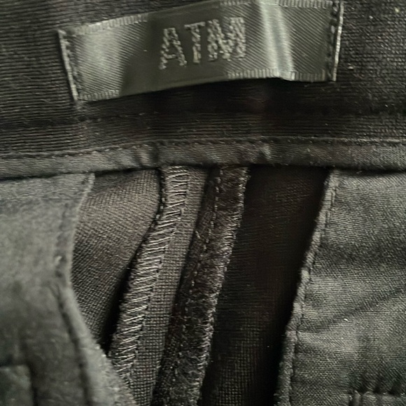 ATM Anthony Thomas Melillo Ponte Slim Pant Straight Leg Stretch Trouser Black, 4 - Picture 3 of 10